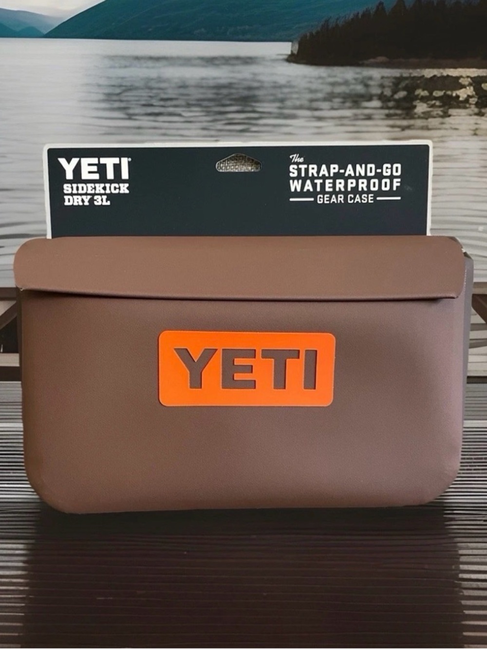 YETI Wetlands Brown Waterproof Sidekick Dry 3L Gear Case